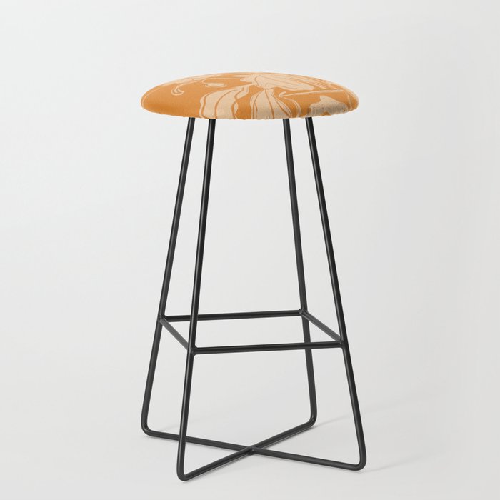 Minimalist Flowers In A Vase 6 Stool Gallery Image 1