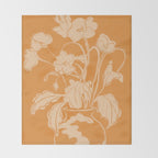Minimalist Flowers In A Vase 6 Throw Blanket Gallery Image 2