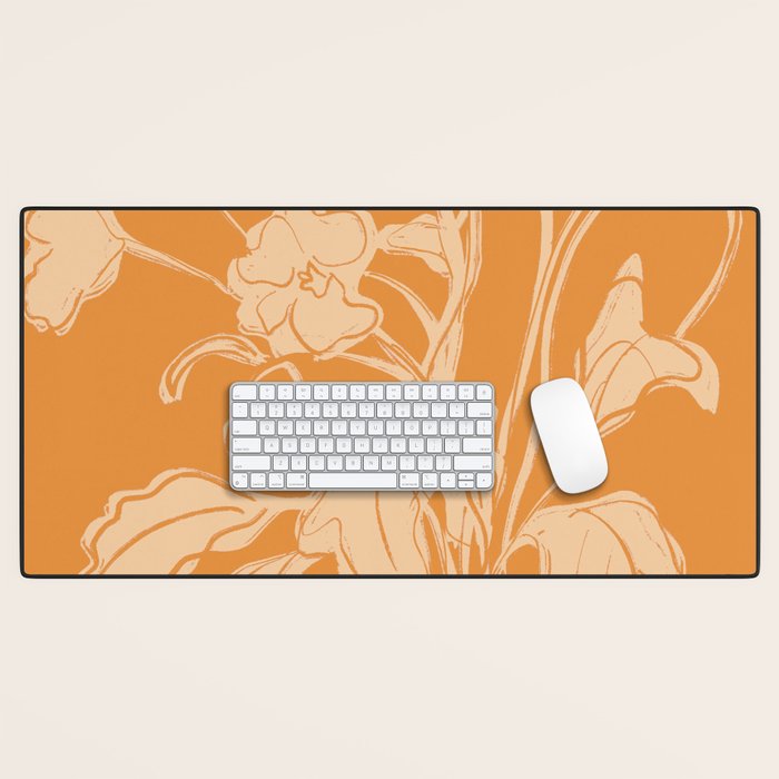 Minimalist Flowers In A Vase 6 Desk Mat Gallery Image 1
