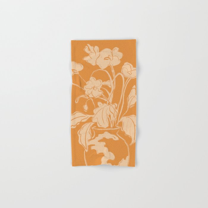 Minimalist Flowers In A Vase 6 Bath Towel Gallery Image 1