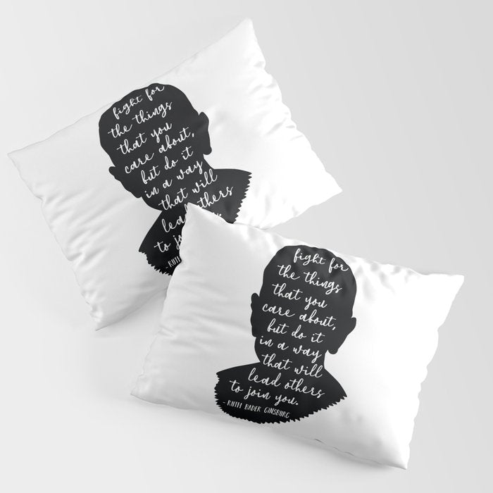 Ruth Bader Ginsburg Quote Pillow Sham Gallery Image 1