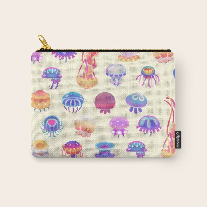 Jellyfish Day - pastel Carry All Pouch Gallery Image 1