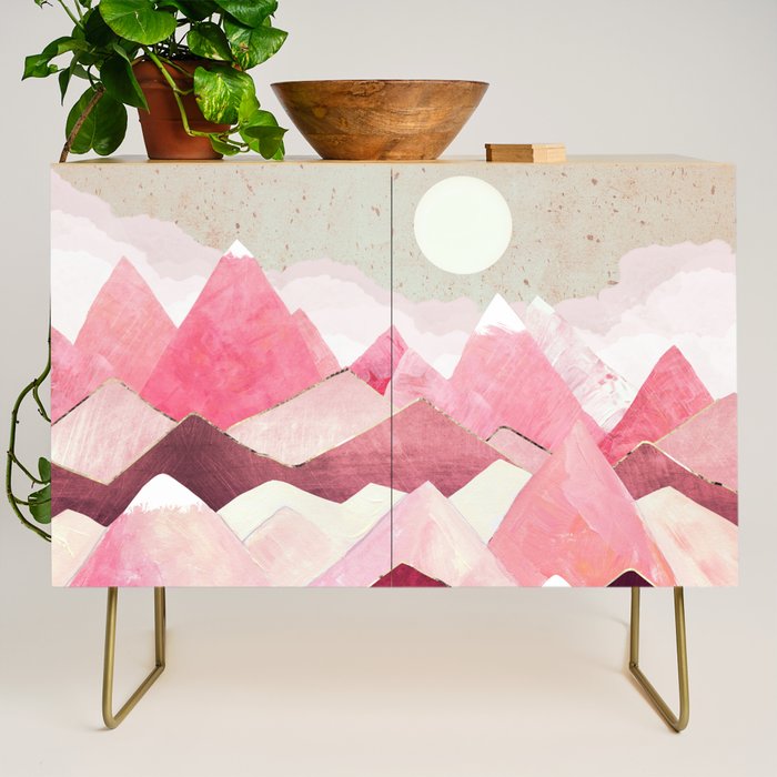 Blush Berry Peaks Credenza Gallery Image 1