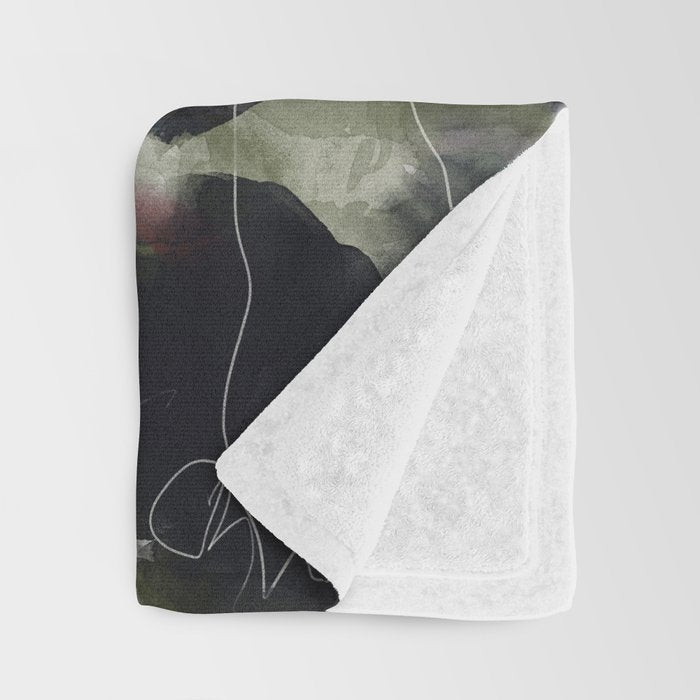 floral abstract summer autumn Throw Blanket Gallery Image 3