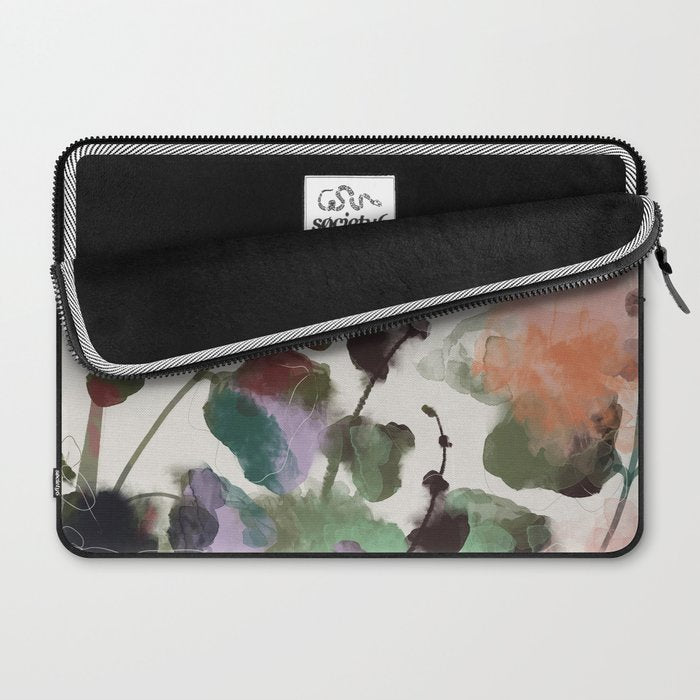 floral abstract summer autumn Laptop Sleeve Gallery Image 2
