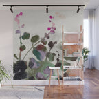 floral abstract summer autumn Wall Mural Gallery Image 1