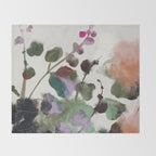 floral abstract summer autumn Throw Blanket Gallery Image 2