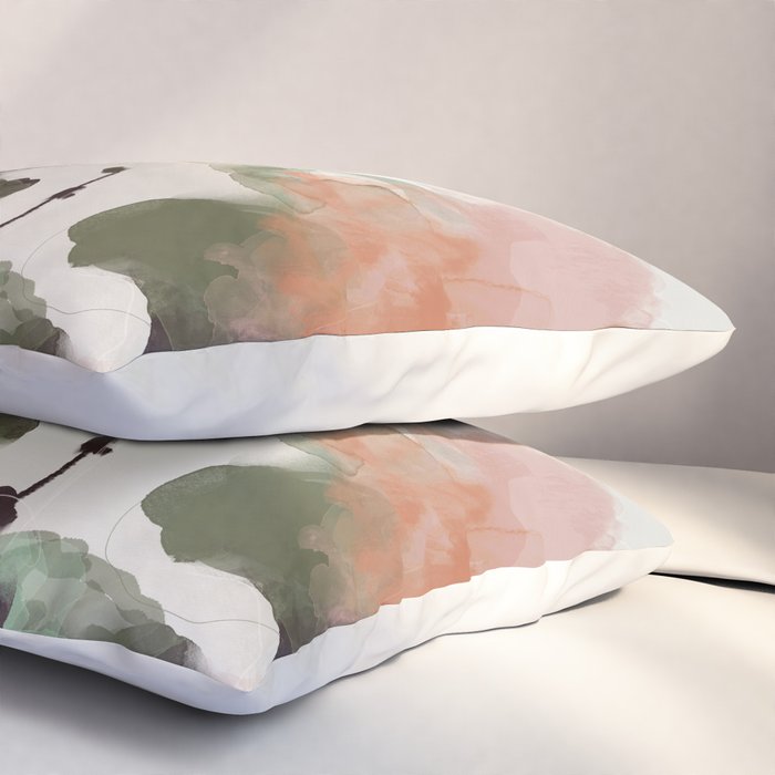 floral abstract summer autumn Pillow Sham Gallery Image 3