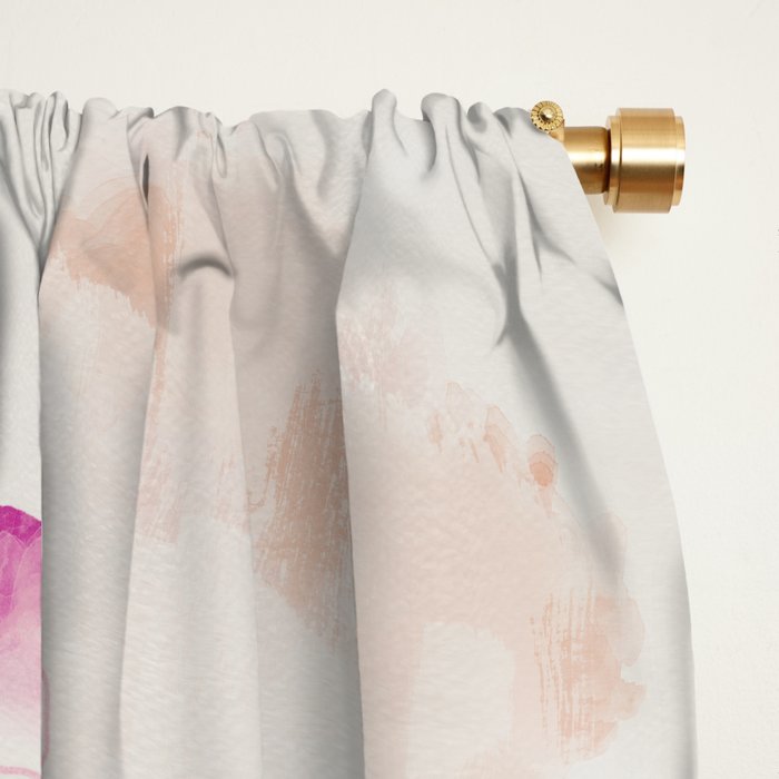 floral abstract summer autumn Window Curtain Gallery Image 2