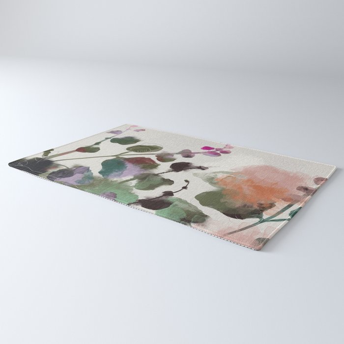 floral abstract summer autumn Rug Gallery Image 3