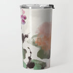 floral abstract summer autumn Travel Mug Gallery Image 2