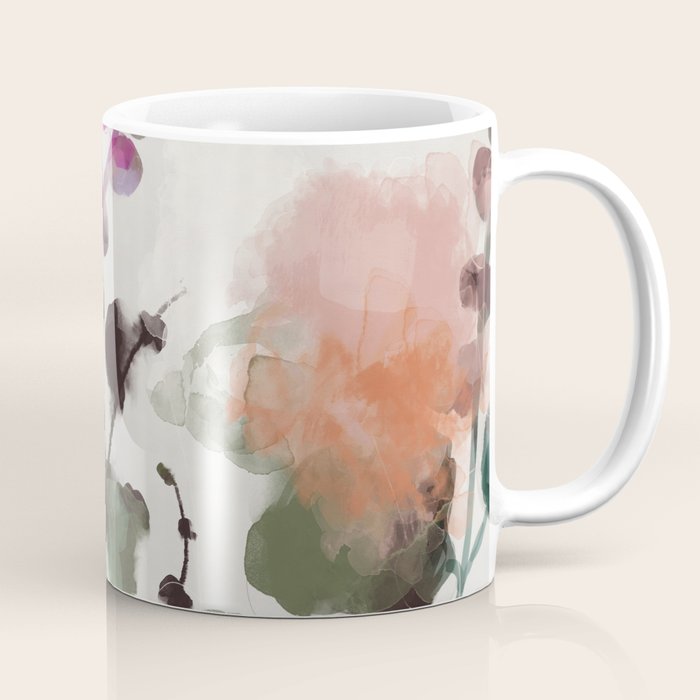 floral abstract summer autumn Coffee Mug Gallery Image 1