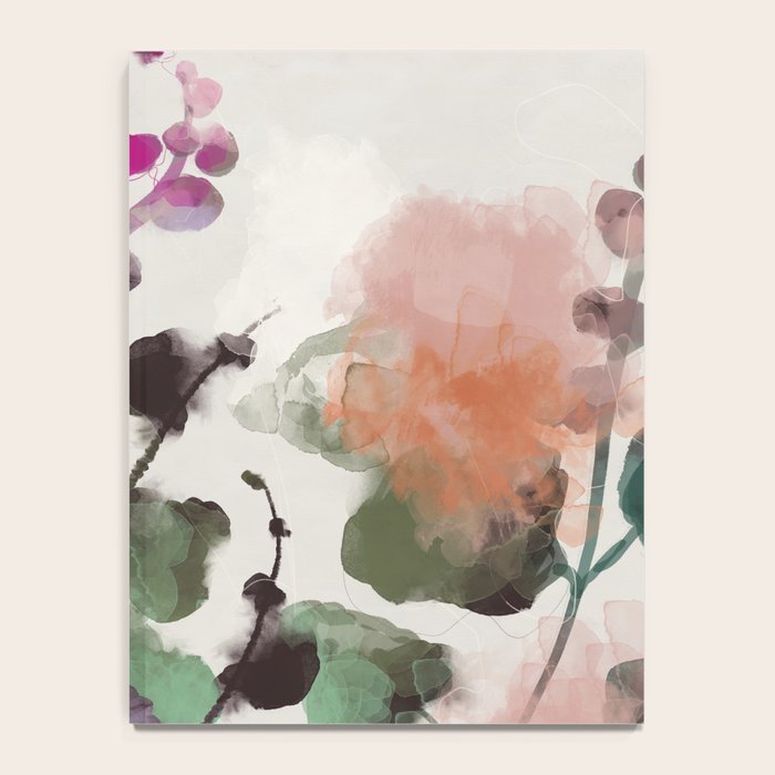 floral abstract summer autumn Notebook Gallery Image 4