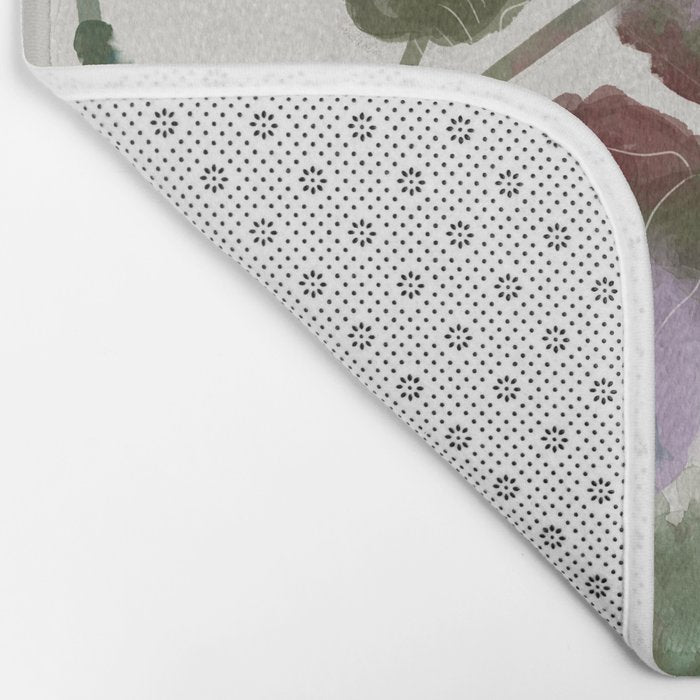 floral abstract summer autumn Bath Mat Gallery Image 2