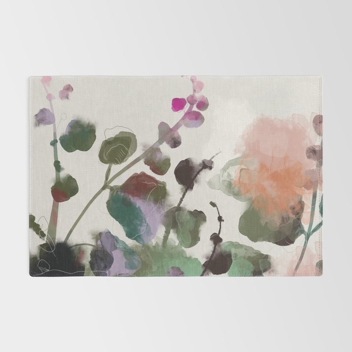 floral abstract summer autumn Rug Gallery Image 2