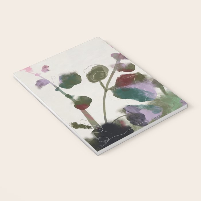 floral abstract summer autumn Notebook Gallery Image 3