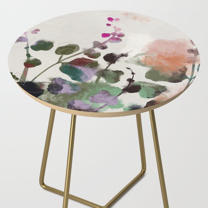 floral abstract summer autumn Side Table Gallery Image 2