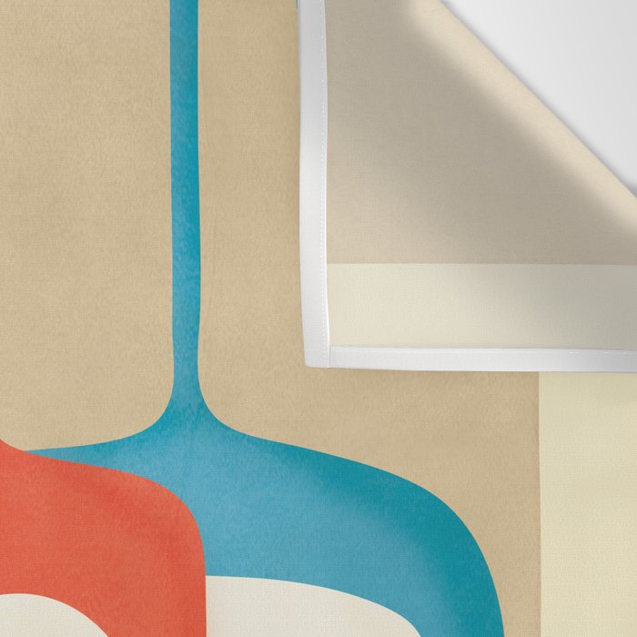 Mid-Century Abstract Balance 04 Wall Tapestry Gallery Image 3