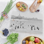 1895 Narragansett Pier and Beach, Narragansett, Rhode Island Cutting Board Gallery Image 2