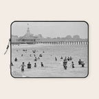 1895 Narragansett Pier and Beach, Narragansett, Rhode Island Laptop Sleeve Gallery Image 1