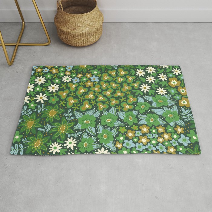 Meadow in green Rug Gallery Image 1