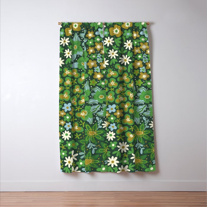 Meadow in green Window Curtain Gallery Image 3