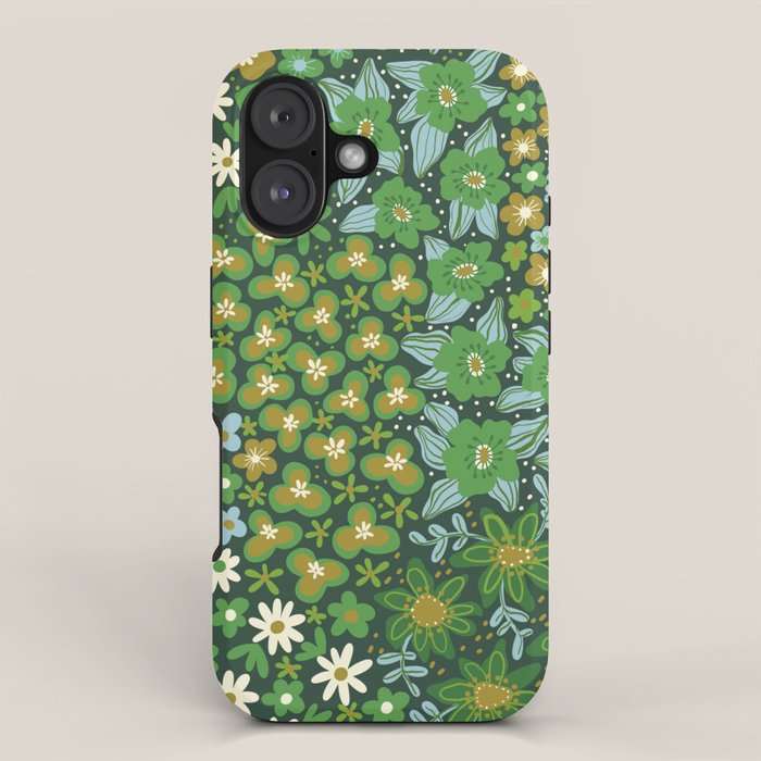 Meadow in green iPhone Case Gallery Image 1