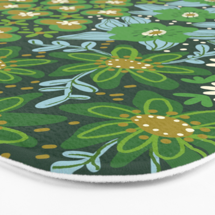 Meadow in green Bath Mat Gallery Image 3