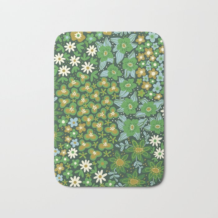 Meadow in green Bath Mat Gallery Image 1