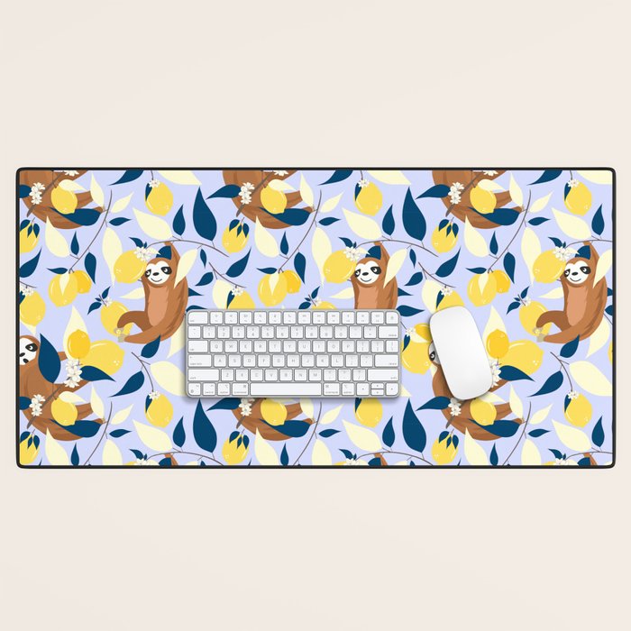 Sloth & Lemons Hangout Desk Mat Gallery Image 1
