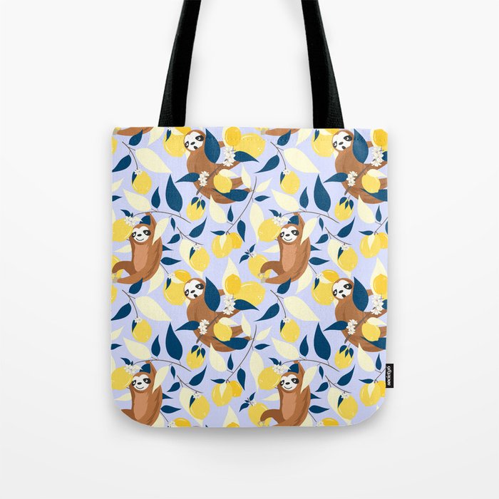 Sloth & Lemons Hangout Tote Bag Gallery Image 1