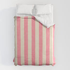Cabana Stripe - pink & cream Duvet Cover Gallery Image 6