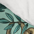 Cute Little Sloth, Sweet Sloth, Teal Print Comforter Gallery Image 4