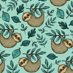 Cute Little Sloth, Sweet Sloth, Teal Print Coffee Mug Gallery Image 2
