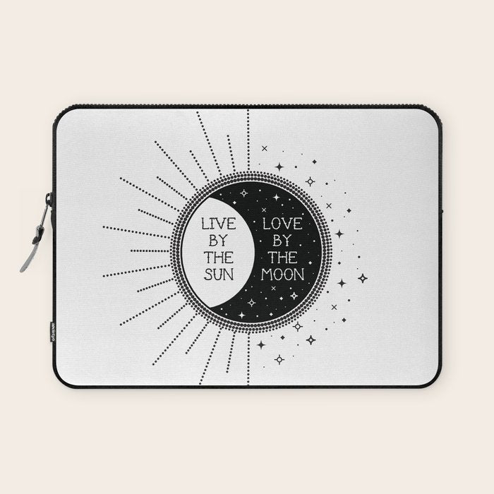 Live by the Sun Love by the Moon Laptop Sleeve Gallery Image 1