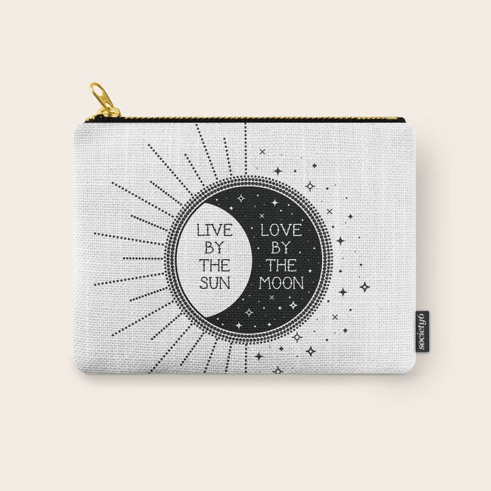 Live by the Sun Love by the Moon Carry All Pouch Gallery Image 1