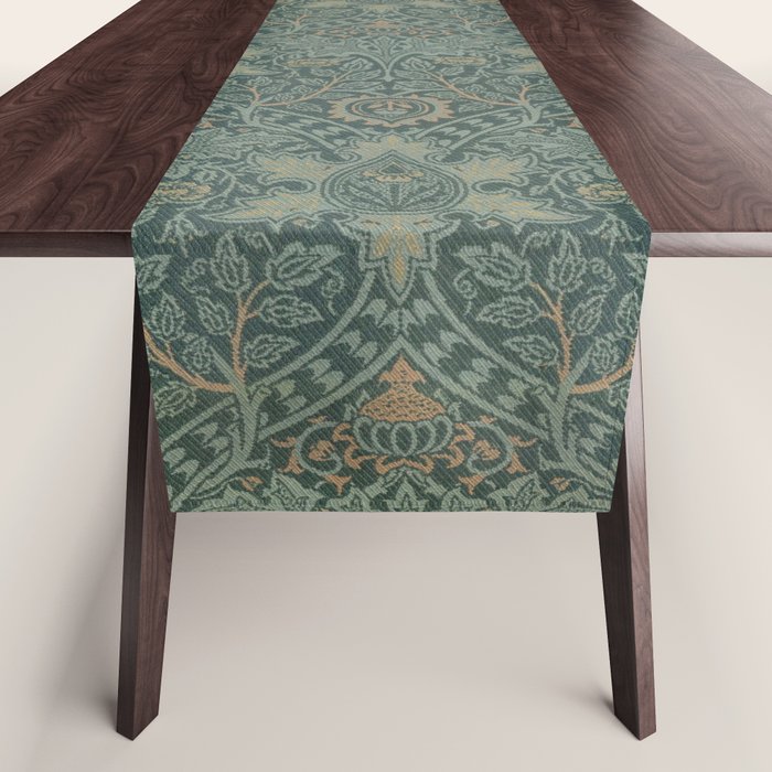 Ispahan by William Morris 1888 Antique Vintage Victorian Jugendstil Art Nouveau Retro Pattern Table Runner Gallery Image 1