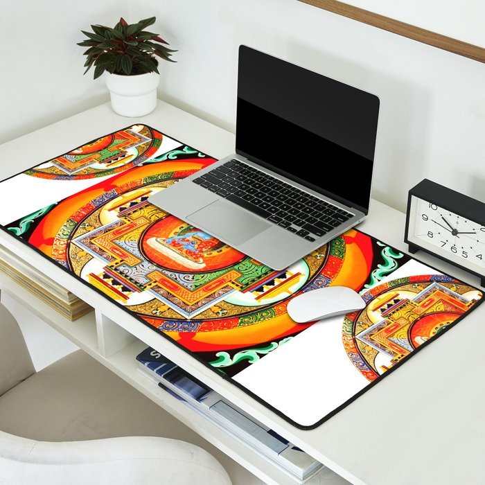 Buddhist Healing Mandala Desk Mat Gallery Image 2