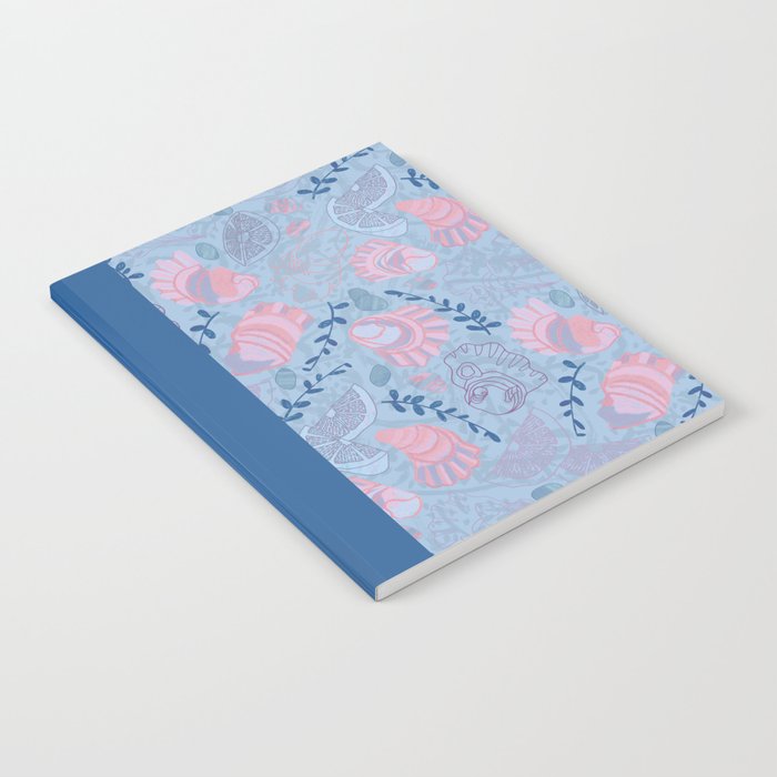 Coastal Oysters on the Beach in Sea Blue & Lavender Notebook Gallery Image 2