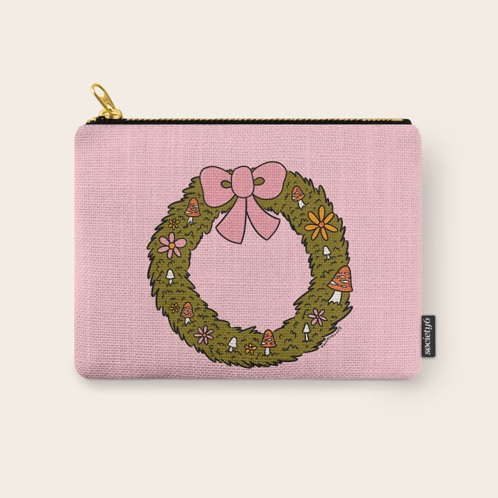 Mushroom Wreath Carry All Pouch Gallery Image 1