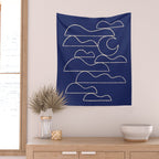 Moon And Cloudscape No. 1 Wall Tapestry Gallery Image 2