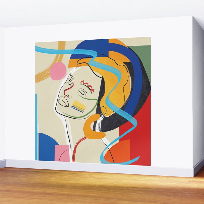 Abstract Woman 04 Wall Mural Gallery Image 2