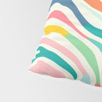 Colorful abstract line stripe art pattern Pillow Sham Gallery Image 4