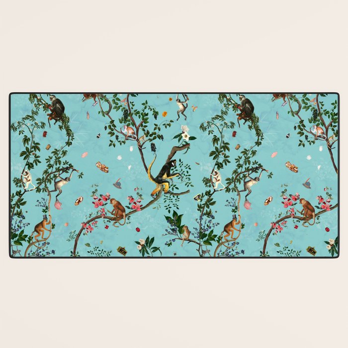 Monkey World Aqua Desk Mat Gallery Image 3