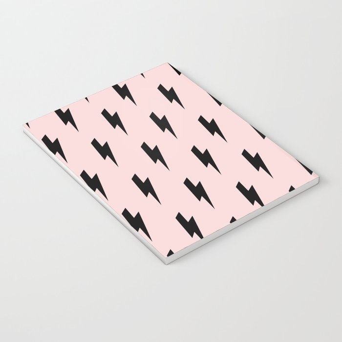 Lightning Bolts Blush Notebook Gallery Image 3