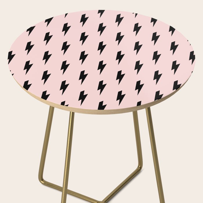 Lightning Bolts Blush Side Table Gallery Image 2