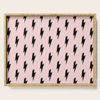 Lightning Bolts Blush Serving Tray Gallery Image 1