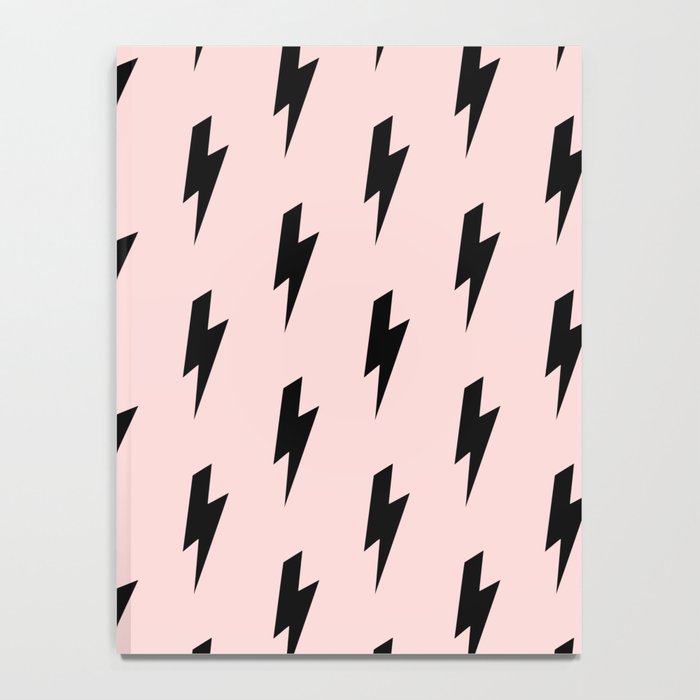 Lightning Bolts Blush Notebook Gallery Image 4