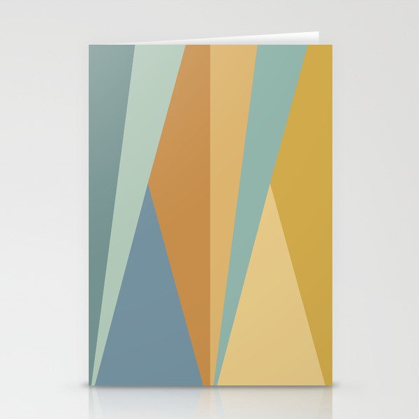 Geometric Triangles XIII Retro Summer Stationery Card Gallery Image 2