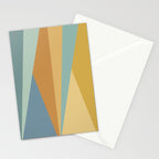 Geometric Triangles XIII Retro Summer Stationery Card Gallery Image 2